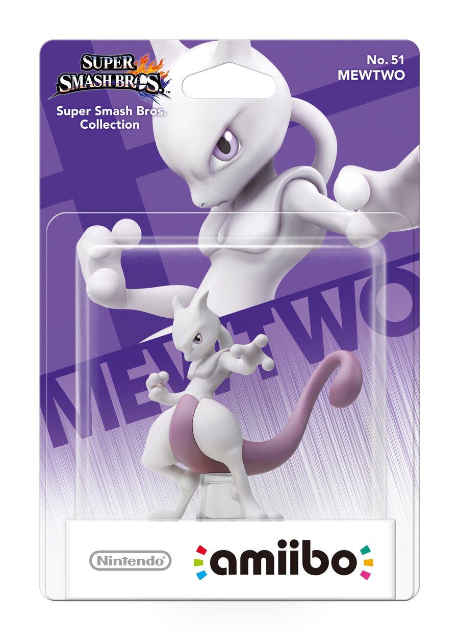 Amiibo-Mewtwo (Nr. 51) - Super Smash Bros. series (Nieuw)
