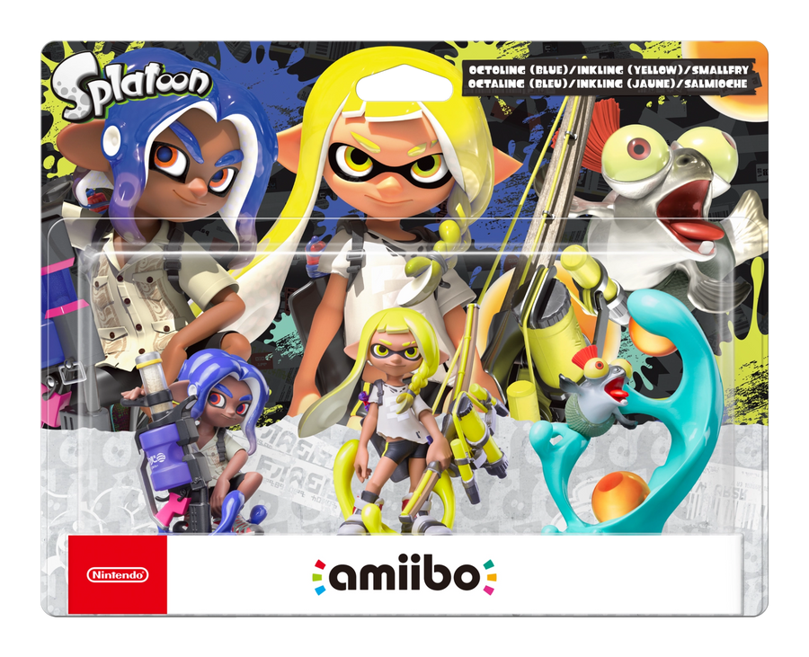 Amiibo-Octoling + Inkling + Smallfry - Splatoon (Nieuw)