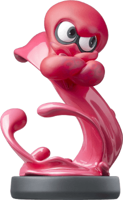 Nintendo amiibo Octoling Octopus, Splatoon serie, roze, voorkant, tweedehands