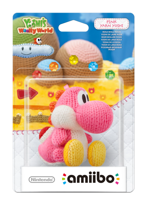 Amiibo-Pink Yarn Yoshi - Yoshi's Woolly World series (Nieuw)