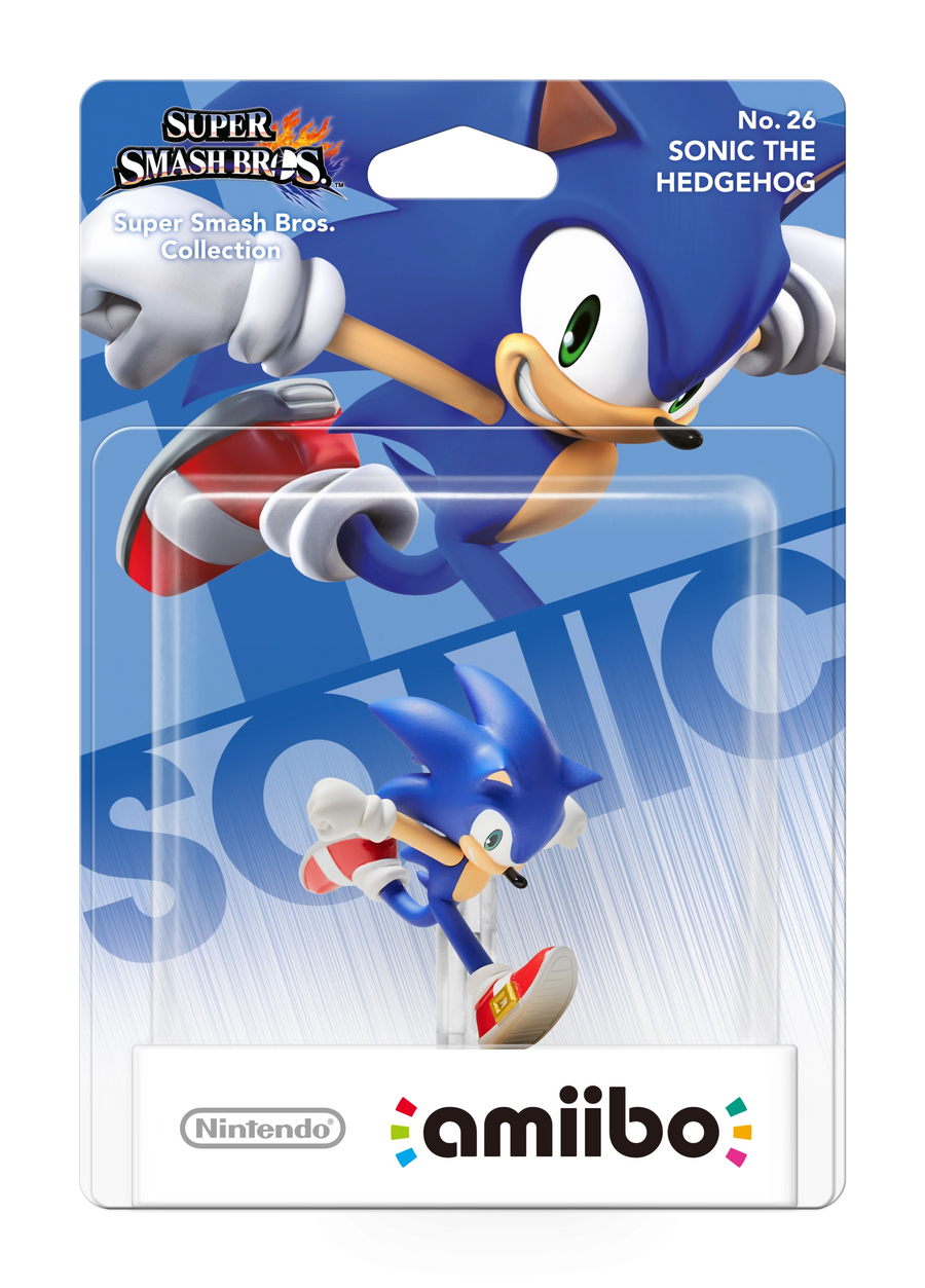 Amiibo-Sonic (Nr. 26) - Super Smash Bros. series (Nieuw)