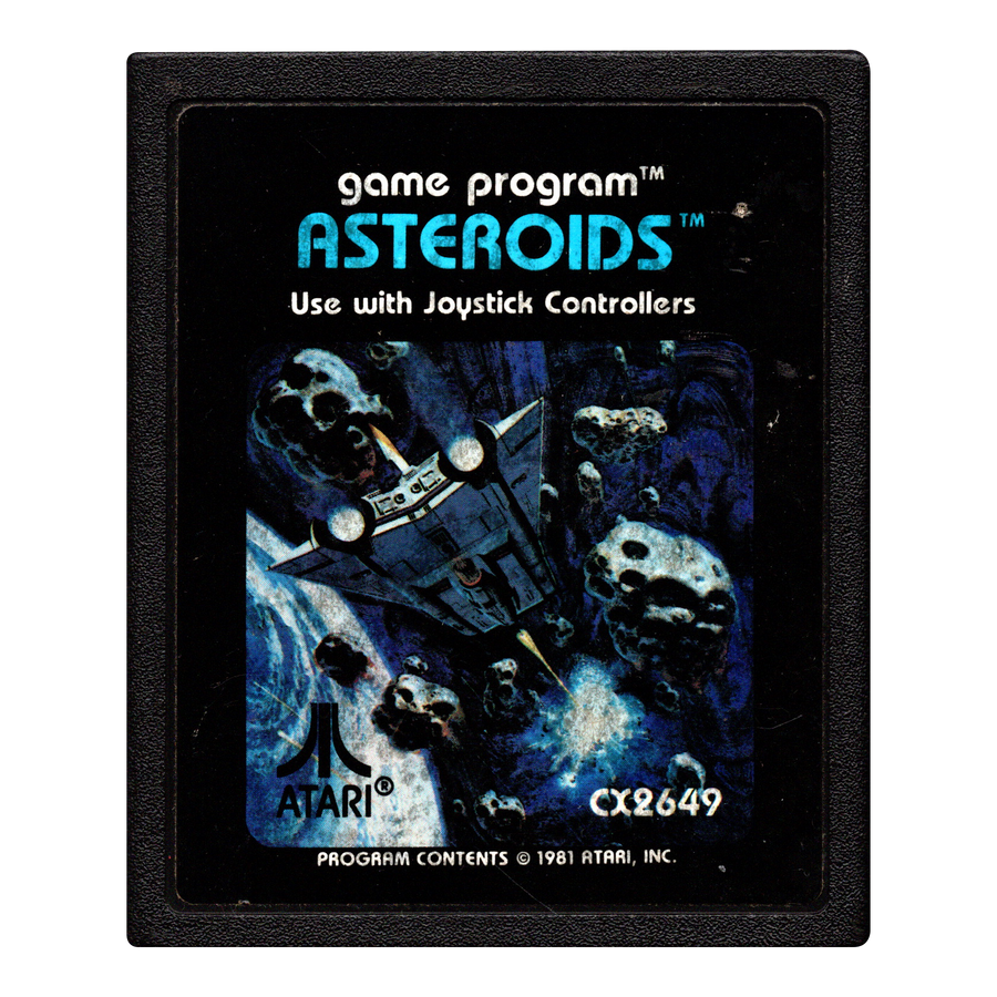 Atari 2600-Game Program Asteroids (CX2649) (Losse Cassette) Tweedehands