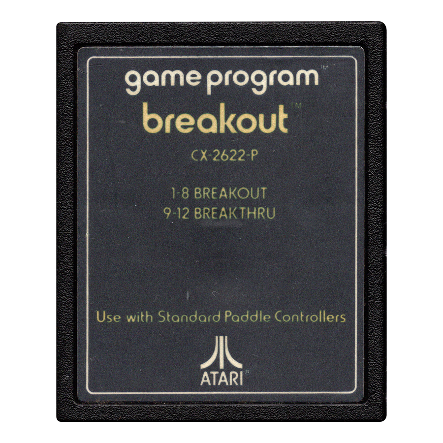Atari 2600-Game Program Breakout (CX-2622-P) (Losse Cassette) Tweedehands
