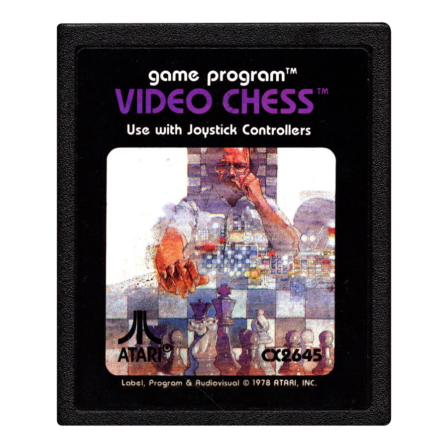 Atari 2600-Game Program Video Chess (CX2645) (Losse Cassette) Tweedehands