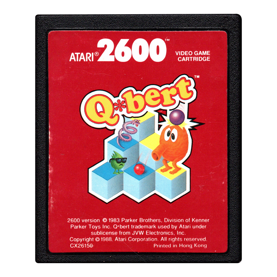 Atari 2600-Q*Bert (Losse Cassette) Tweedehands