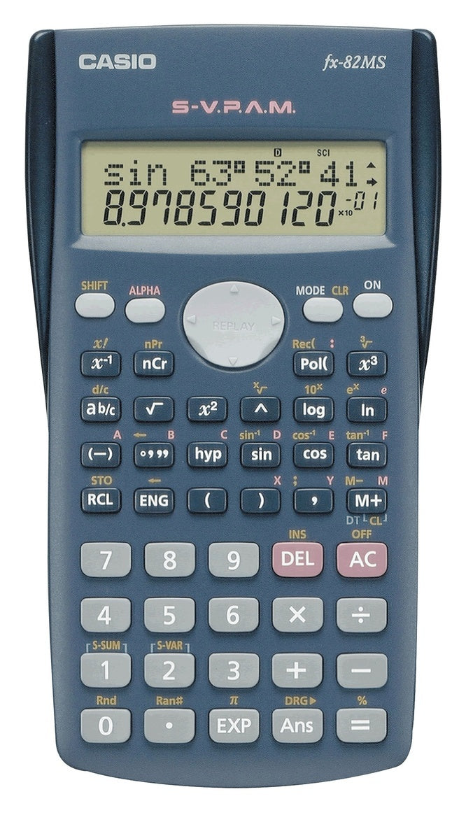 Casio-FX-82MS Rekenmachine Tweedehands