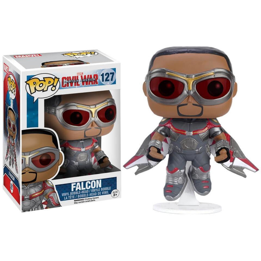 Funko-Pop! Marvel Civil War Captain America: Falcon - Nr 127 (Nieuw)