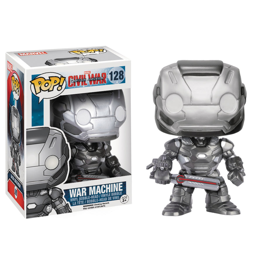 Funko-Pop! Marvel Civil War Machine America: Iron Man - Nr 128 (Nieuw)