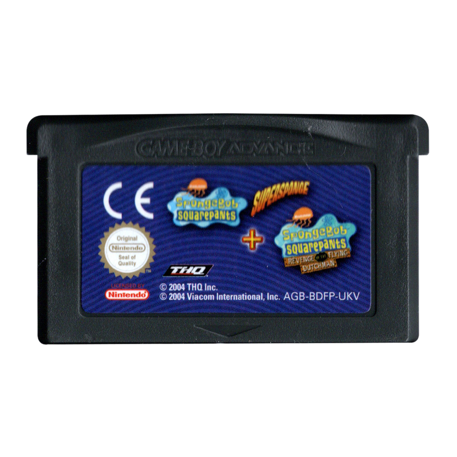 Game Boy-SpongeBob SuperSponge + SpongeBob Revenge of The Flying Dutchman (Losse Cassette) Tweedehands