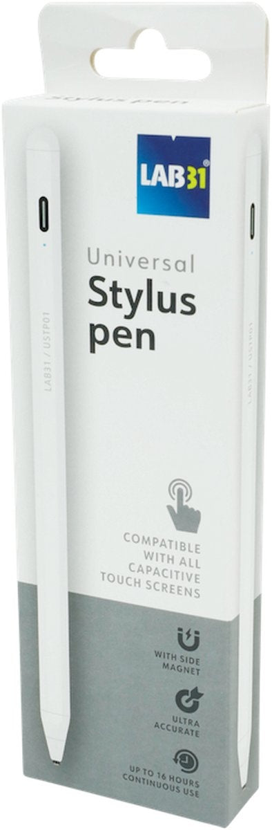 LAB31-Universele Styluspen | Oplaadbaar | Magnetisch | Werkt op elke Touchscreen (Nieuw)