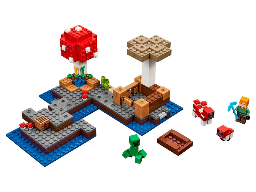 LEGO-Minecraft The Mushroom Island - 21129 (Compleet) Tweedehands