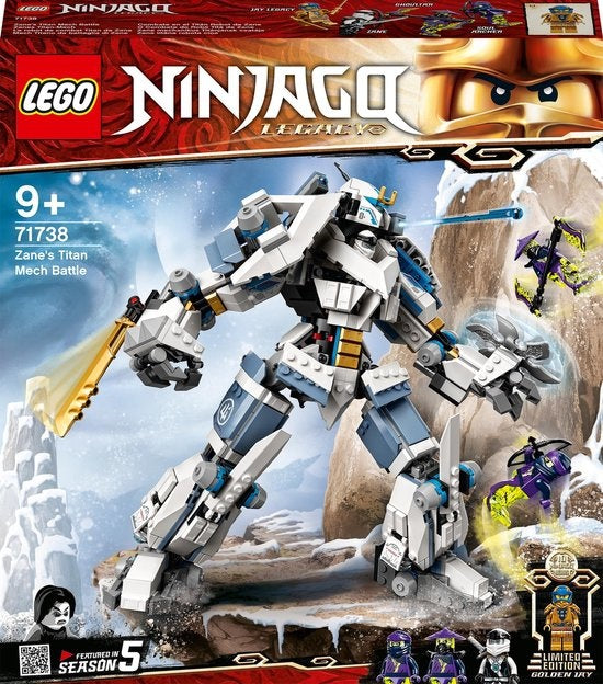 LEGO-Ninjago Legacy Zane’s Titanium Mecha Duel - 71738 (Nieuw)