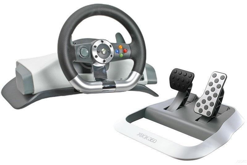 Microsoft-Xbox 360 Wireless Racing Wheel / Stuur + Pendaal Set (In doos) Tweedehands