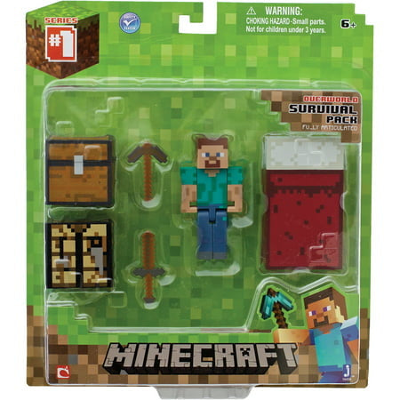 Mojang-Minecraft Core Player Survival Pack Action Figure (Nieuw)