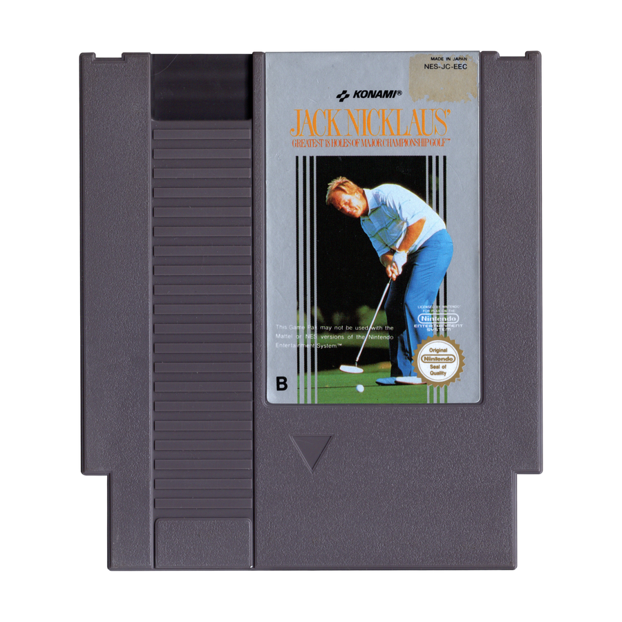 NES-Jack Nicklaus' Greatest 18 Holes of Major Championship Golf (Losse Cassette) Tweedehands