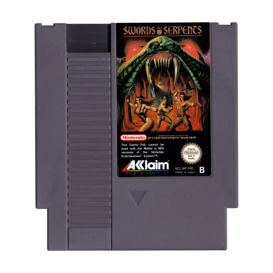 NES-Swords and Serpents (Losse Cassette) Tweedehands