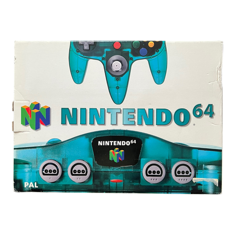 Nintendo-N64 Funtastic Ice Blue Console (Als nieuw in doos)-tweedehands