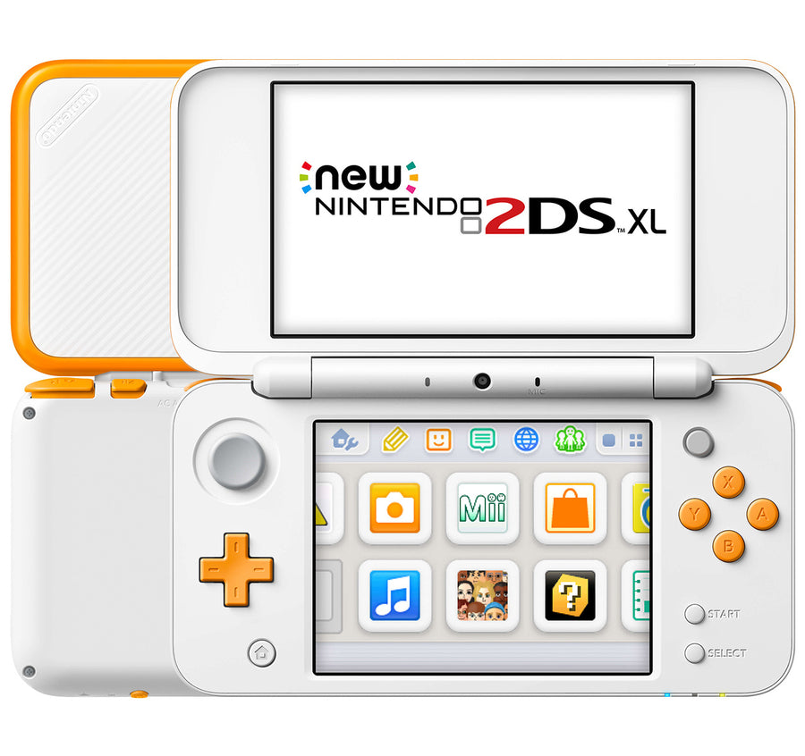 Nintendo-New 2DS XL Console - Wit/Oranje Tweedehands