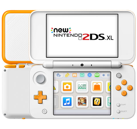 Nintendo-New 2DS XL Console - Wit/Oranje Tweedehands