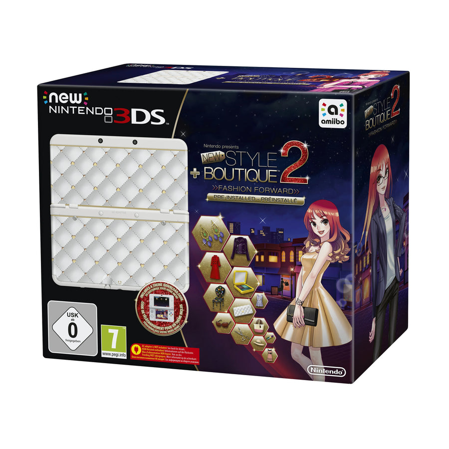 Nintendo-New 3DS Console - Wit + New Style Boutique 2 Bundel (In doos) Tweedehands