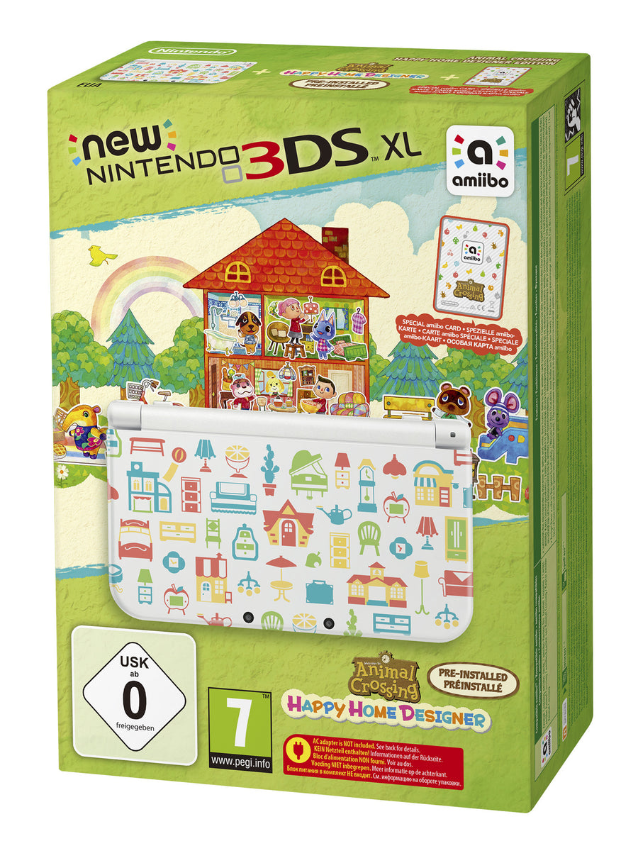 Nintendo-New 3DS XL Console - Animal Crossing Happy Home Designer (in doos) Tweedehands