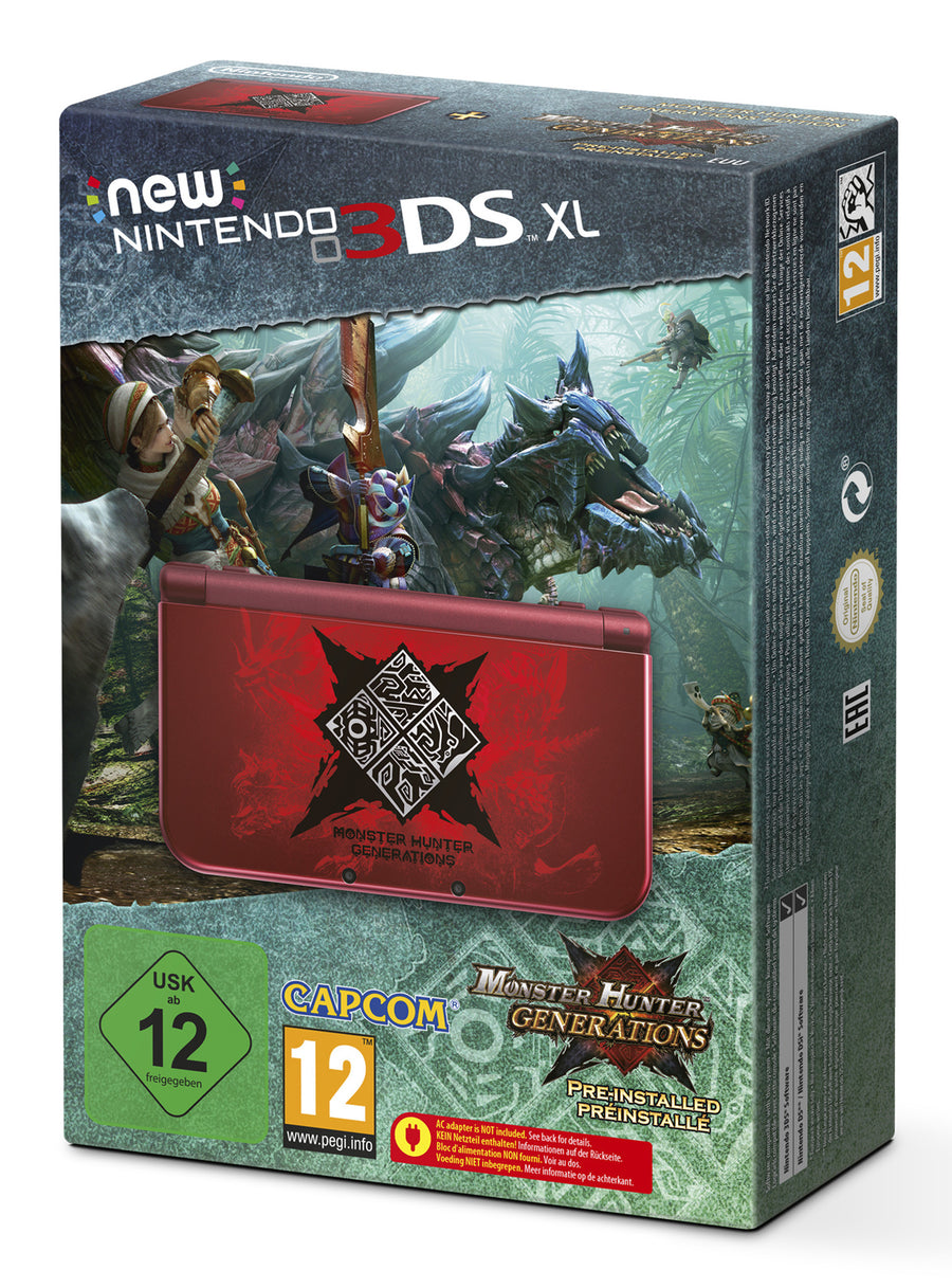 Nintendo-New 3DS XL Console - Monster Hunter Generations Edition (in doos) Tweedehands