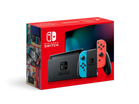 Nintendo-Switch Console Set V2 - Blauw/Rood (Nieuw)
