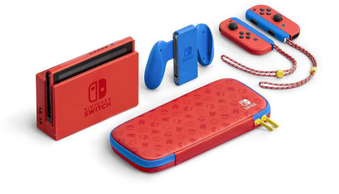 Nintendo-Switch Console Set V2 - Mario Rood & Blauw Edition Tweedehands