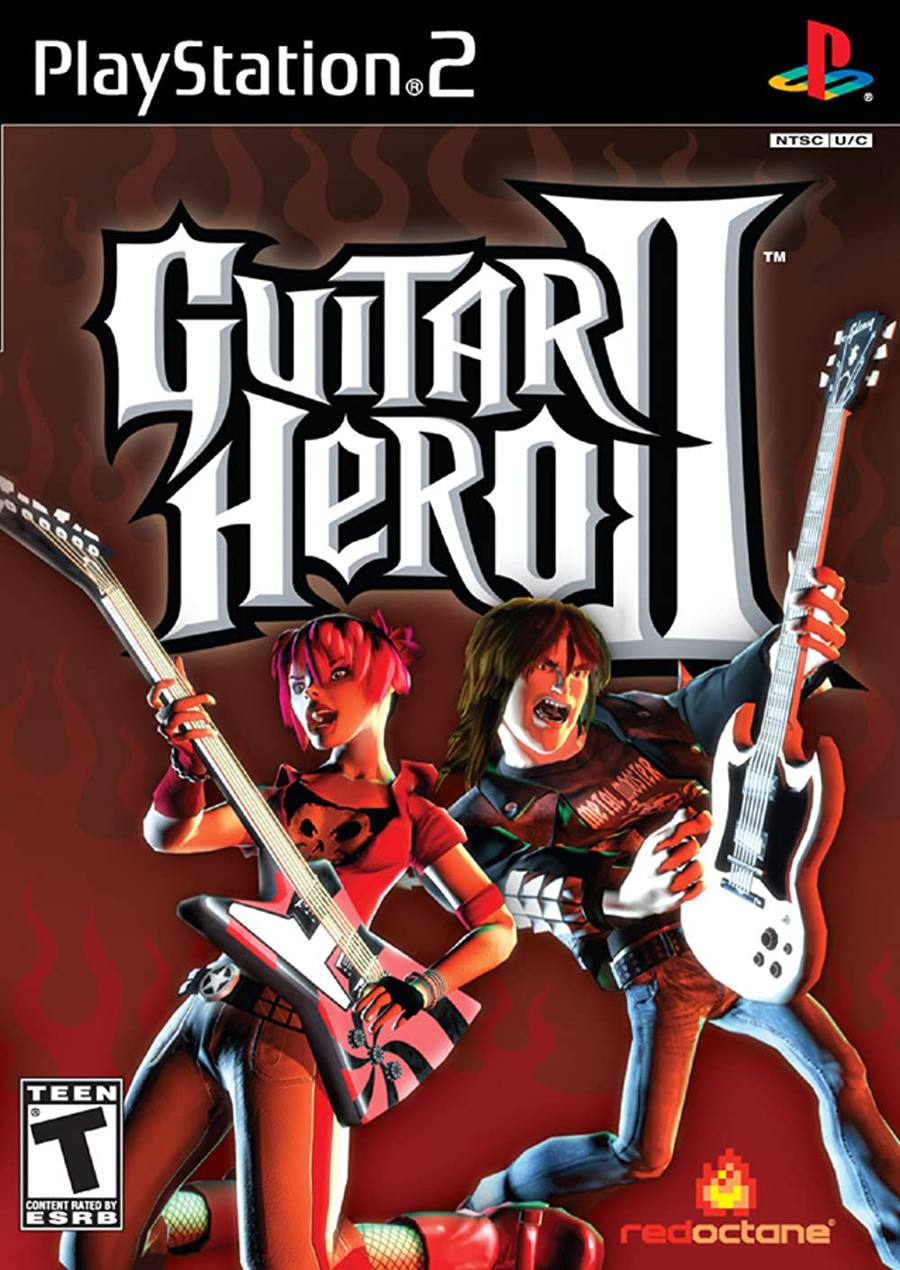 Playstation 2-Guitar Hero II Tweedehands