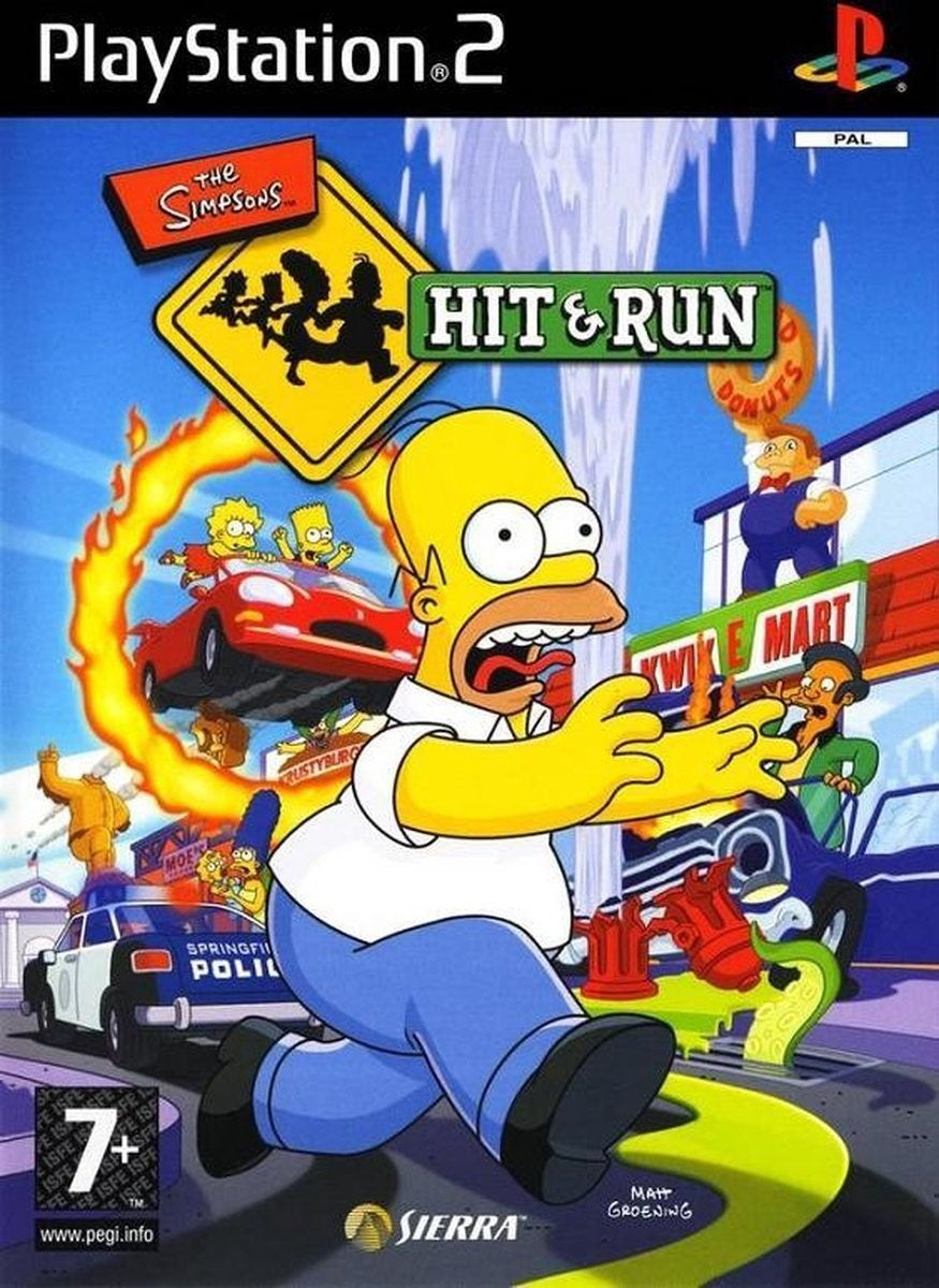 Playstation 2-The Simpsons: Hit and Run Tweedehands