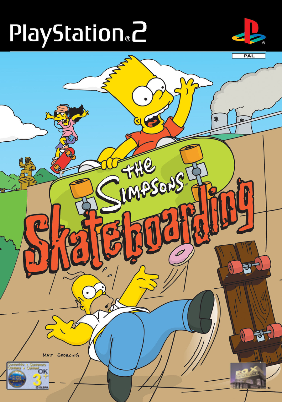 Playstation 2-The Simpsons Skateboarding Tweedehands