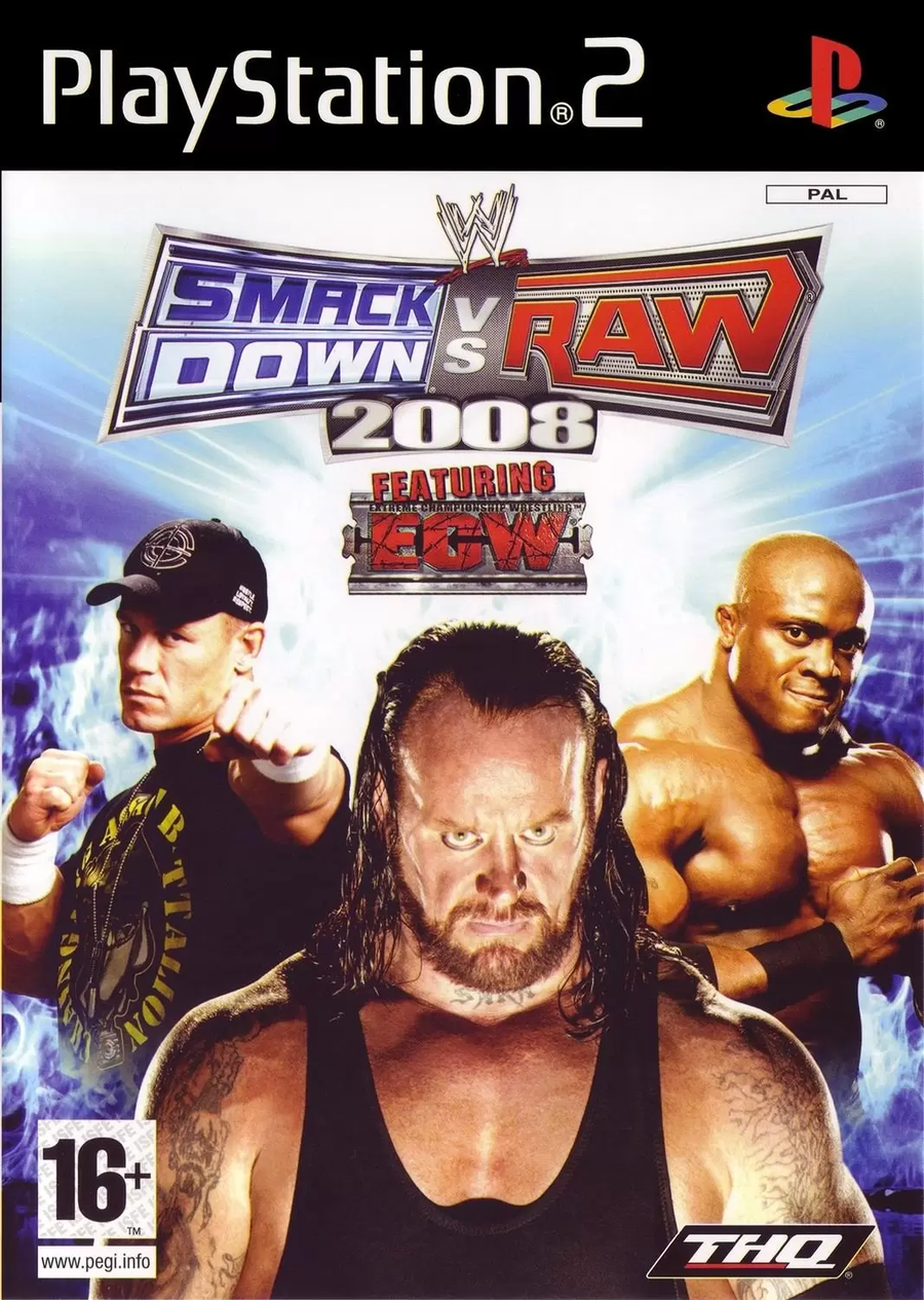 Playstation 2-WWE SmackDown vs. Raw 2008 Tweedehands