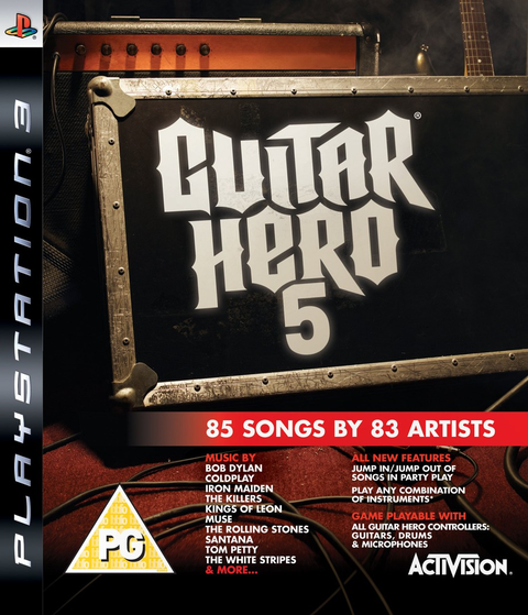 Playstation 3-Guitar Hero 5 Tweedehands