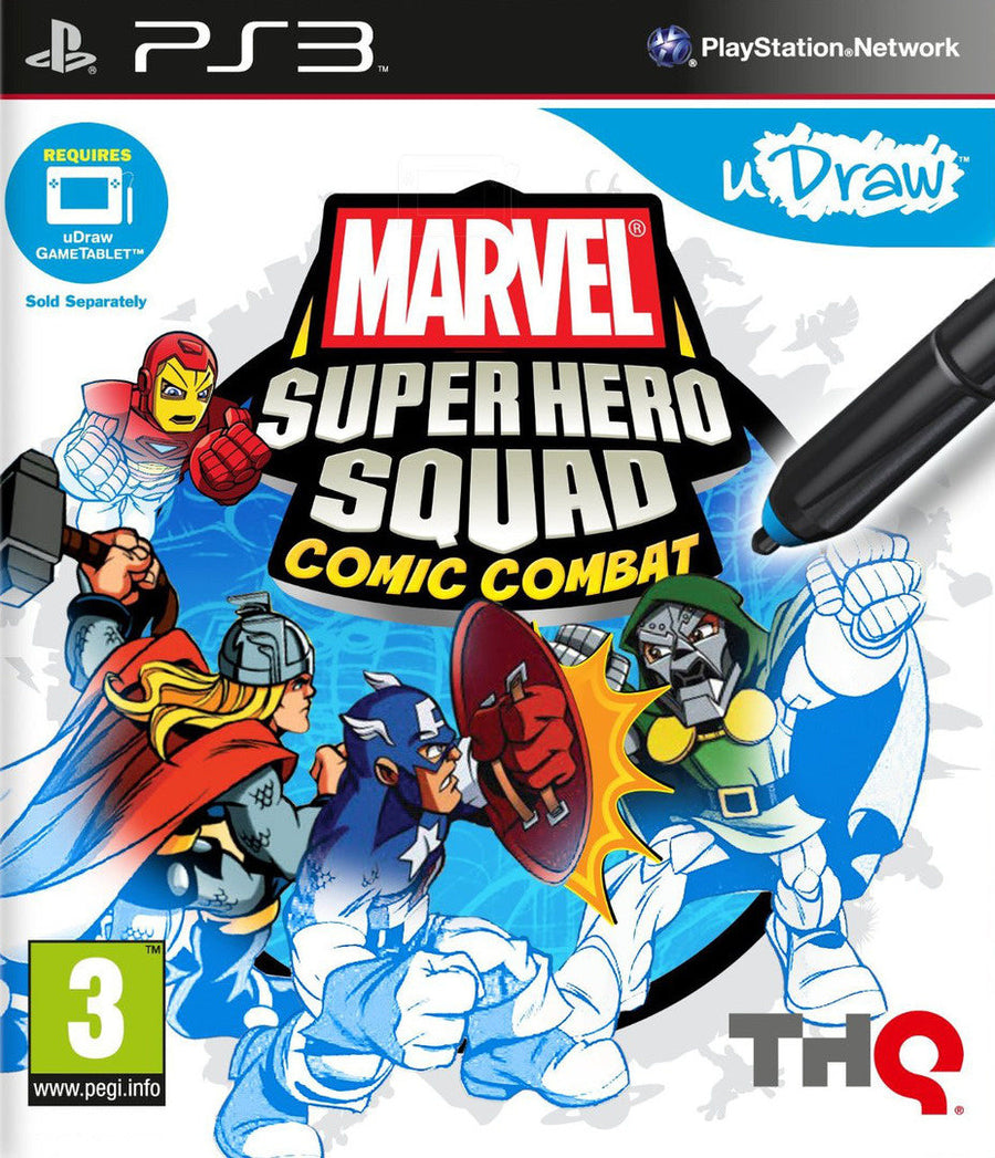 Playstation 3-uDraw: Marvel Super Hero Squad Comic Combat Tweedehands
