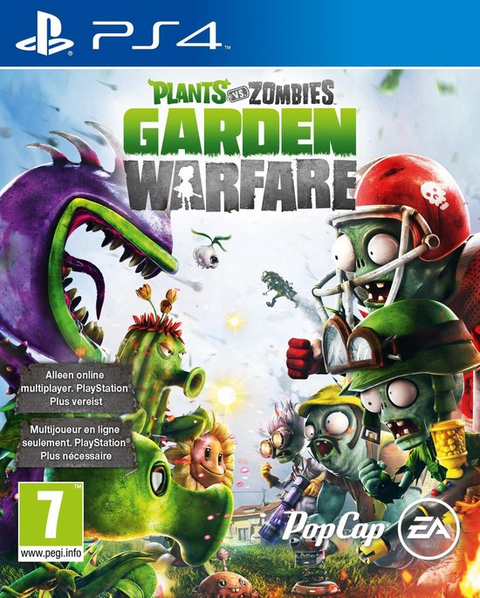 PlayStation 4 Plants vs Zombies Garden Warfare, doos voorkant, tweedehands