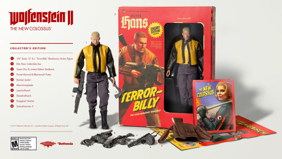 PlayStation 4-Wolfenstein II: The New Colossus - Collector's Edition Tweedehands