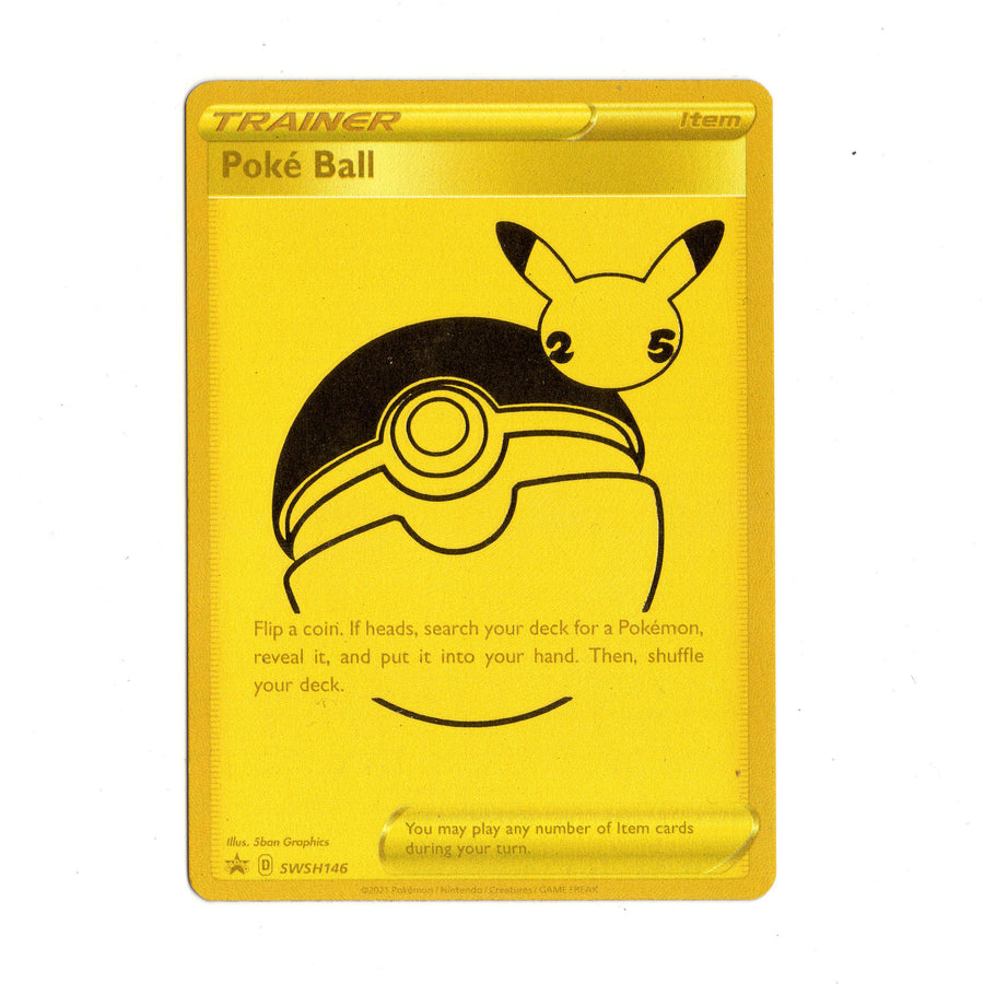Pokemon-Poke Ball Gold SWSH146 - Celebrations Ultra Premium Collection Tweedehands