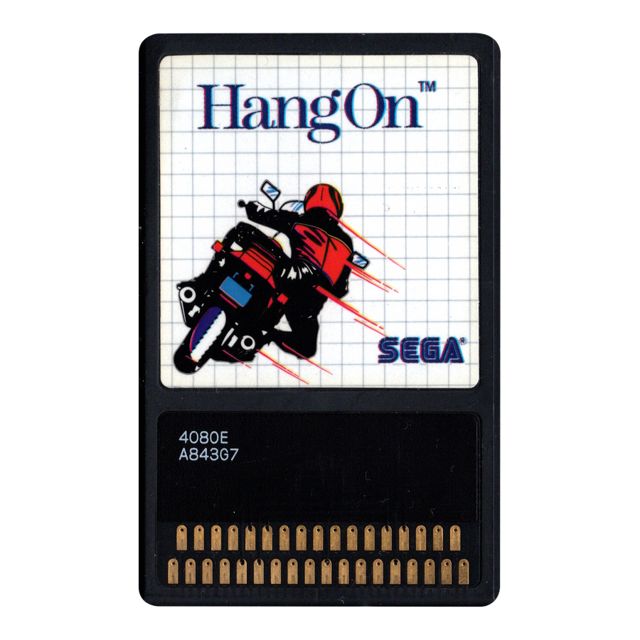 Sega Master System-Hang On System Card (Losse Cassette) Tweedehands