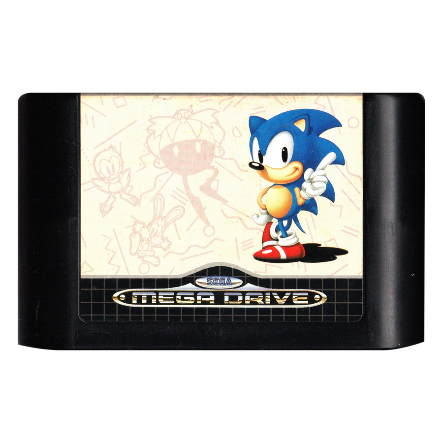 Sega Mega Drive-Sonic The Hedgehog (Losse Cassette) Tweedehands