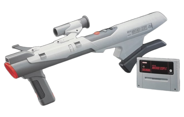 SNES-Nintendo Scope 6 + Super Scope (Incl. Receiever) Tweedehands