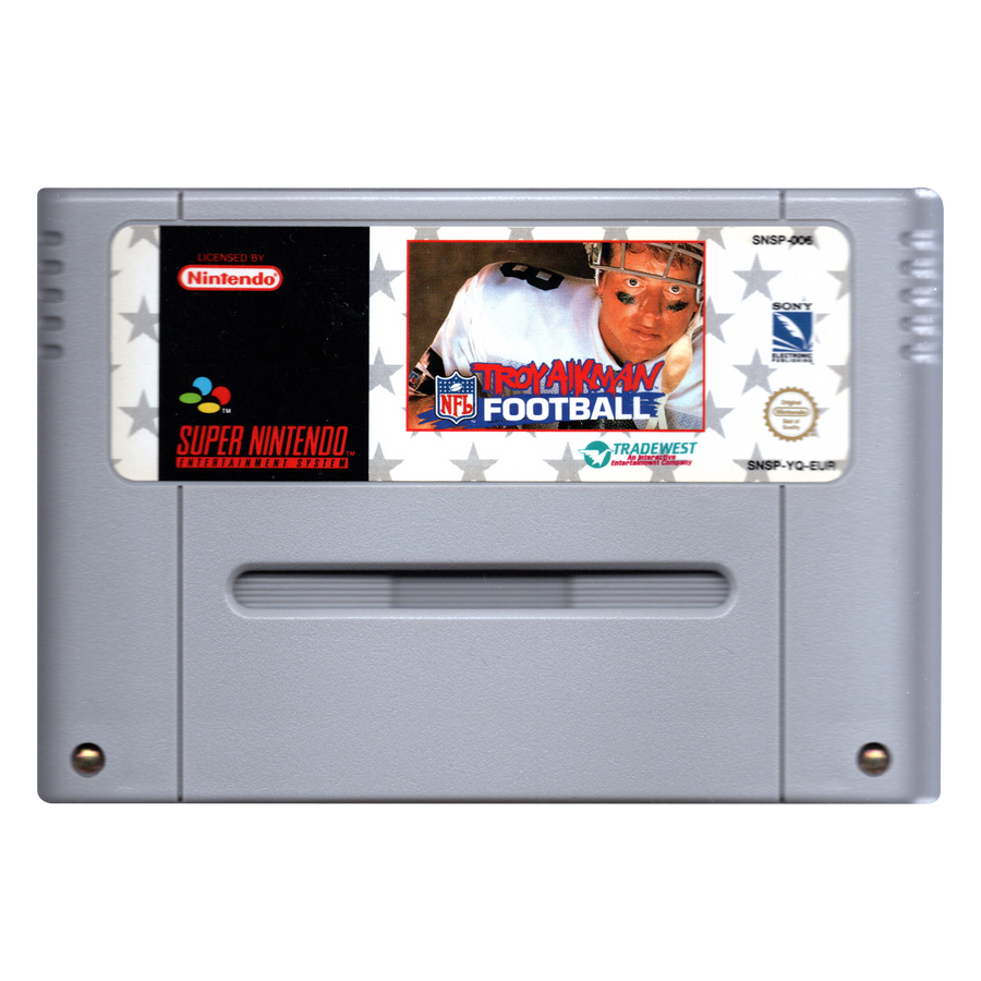 SNES-Troy Aikman NFL Footbal (Losse Cassette) Tweedehands