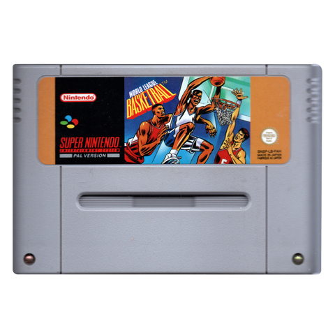 SNES-World League Basketball (Losse Cassette) Tweedehands