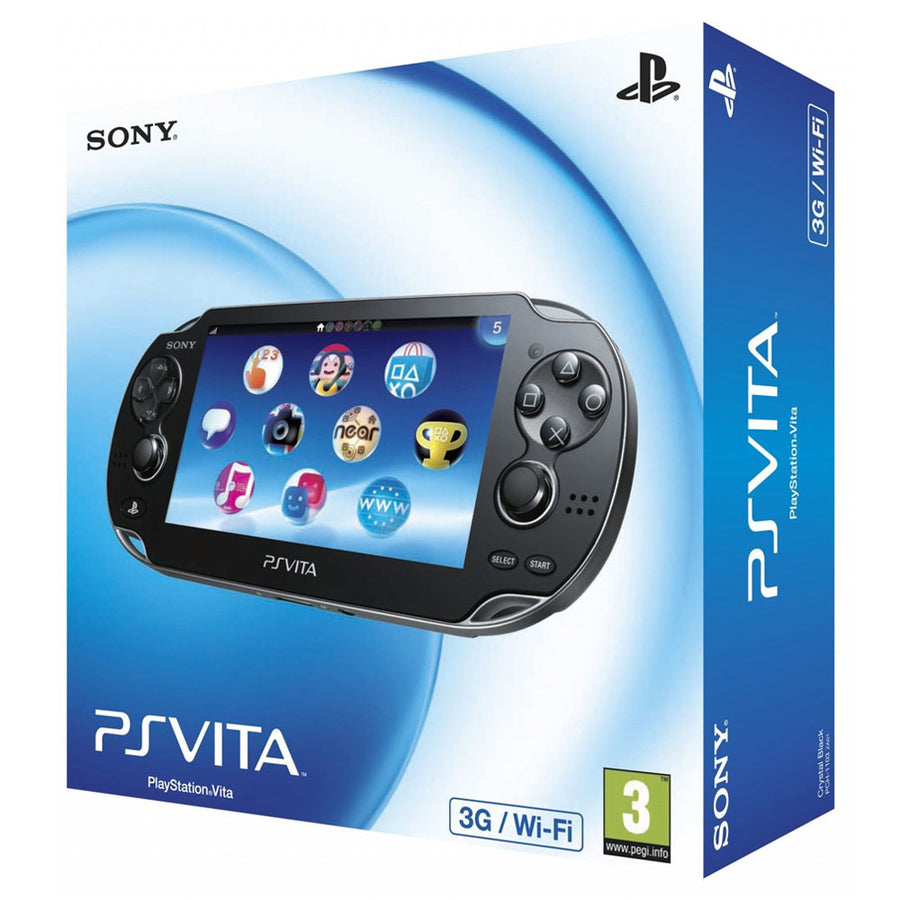 Sony-PS Vita (Playstation Vita) Console - Zwart + 3G (In doos) Tweedehands