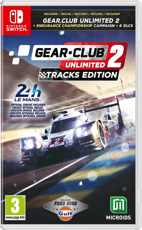 Nintendo Switch Gear Club Unlimited 2 Tracks Edition, doos voorkant, tweedehands