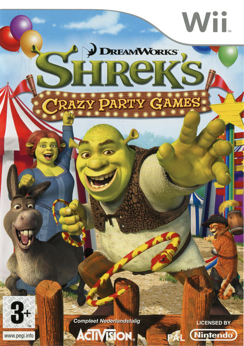 Wii-Shrek: Crazy Party Games Tweedehands
