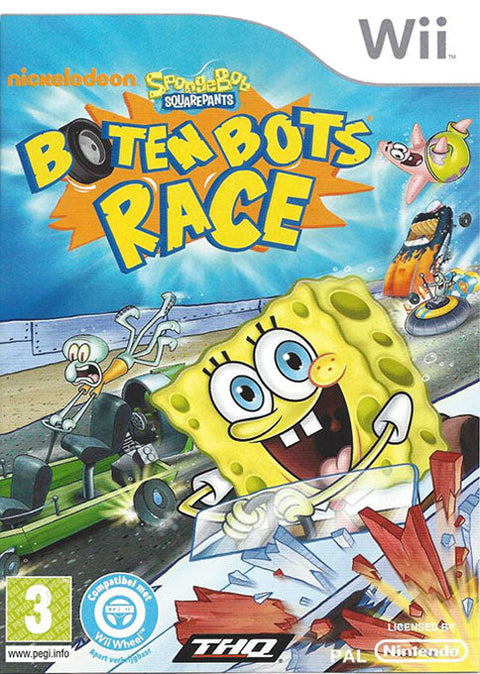 Wii-SpongeBob SquarePants: Boten Bots Race Tweedehands