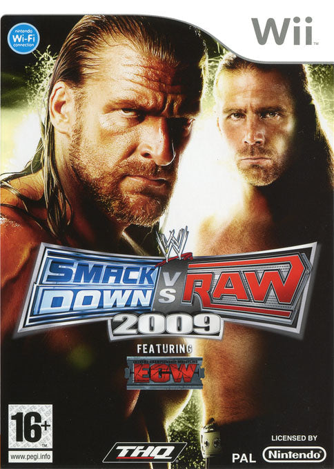 Wii-WWE SmackDown vs. Raw 2009 Tweedehands