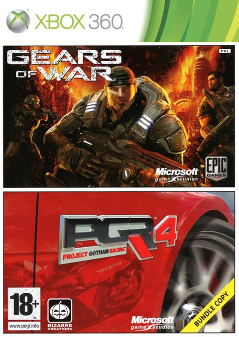 Xbox 360-Gears of War + PGR4 Project Gotham Racing Tweedehands