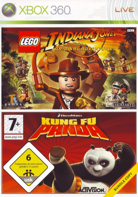 Xbox 360-LEGO Indiana Jones: The Original Adventures & Kung Fu Panda Bundle Tweedehands