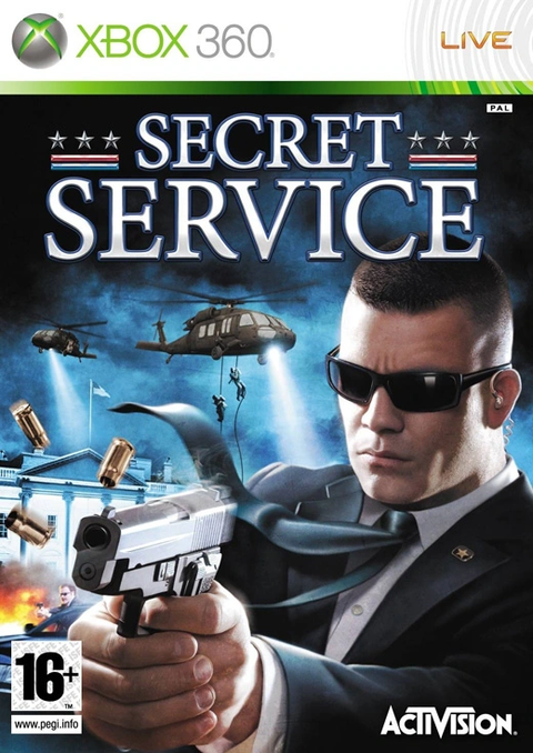 Xbox 360 Secret Service van Activision, doos voorkant, tweedehands
